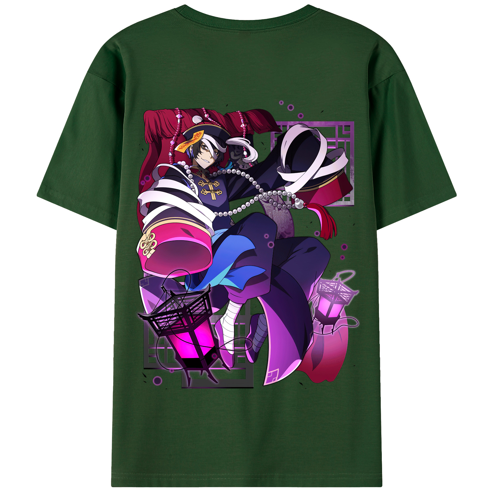 （画像用） 文豪ストレイドッグス Bungo Stray Dogs 綿100％半袖Tシャツ（背面プリント）
